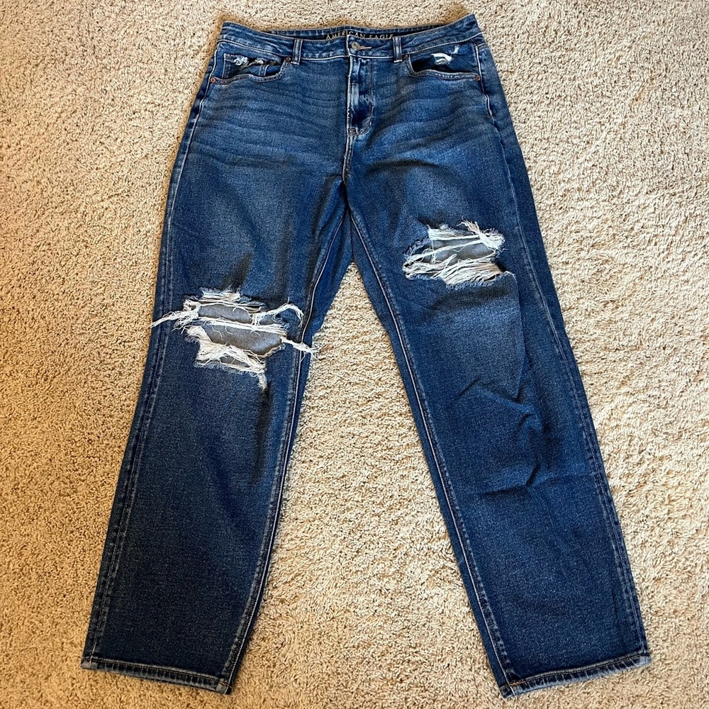 american eagle mom straight jean
